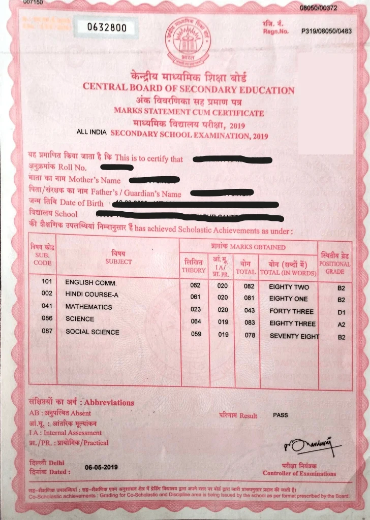 What is Matriculation Certificate & Why is it Required?